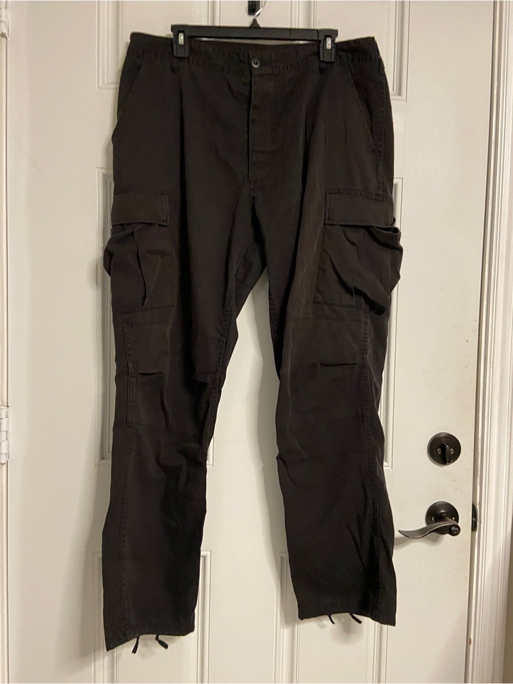 T43a- ROTHCO Charcoal Black Cargo Tactical BDU Military Pants